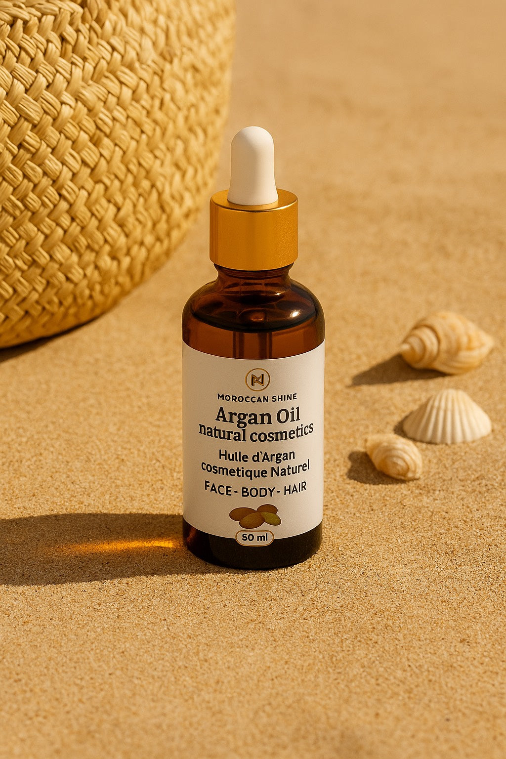 100% Pure Moroccan Argan Oil - Liquid Gold For Skin,Hair & Beyond, 50 ML