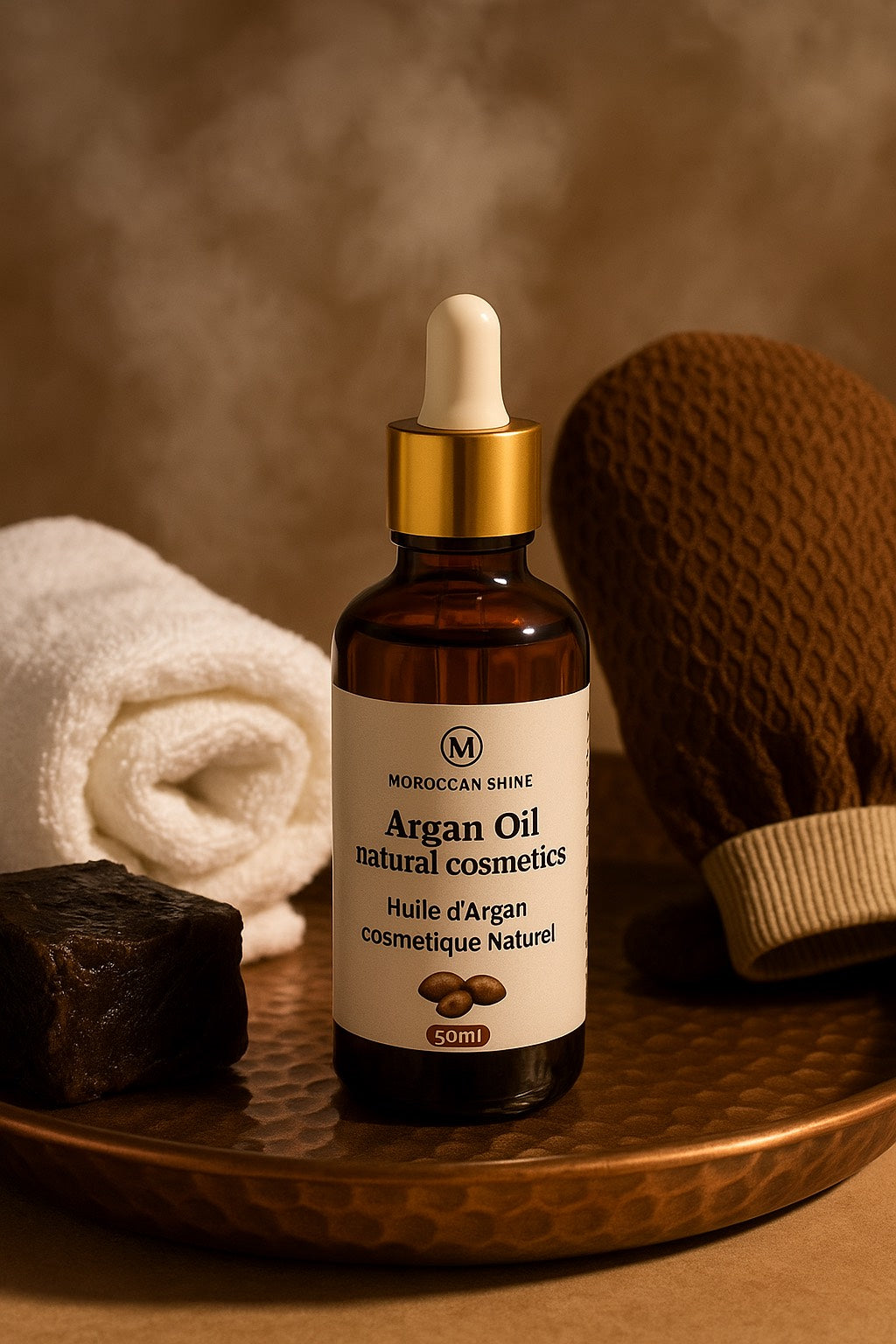 100% Pure Moroccan Argan Oil - Liquid Gold For Skin,Hair & Beyond, 50 ML